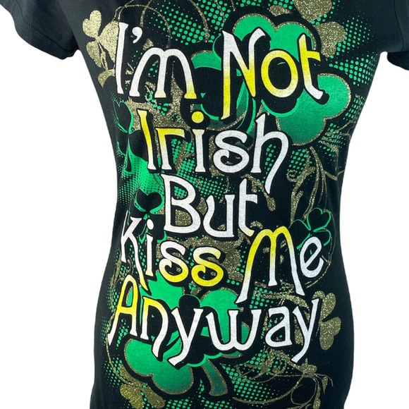 Ransom I’m Not Irish But Kiss Me Anyway Black Large - Picture 5 of 8